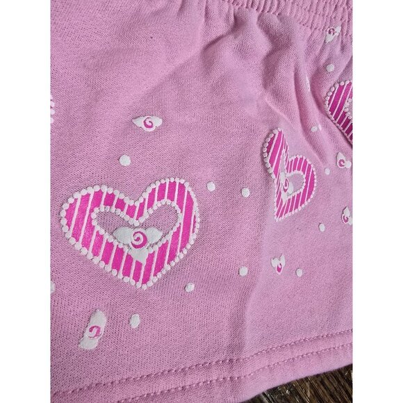 Vintage 80s Andover Togs Pastel Pink Hearts Skirt 2T - Picture 2 of 10